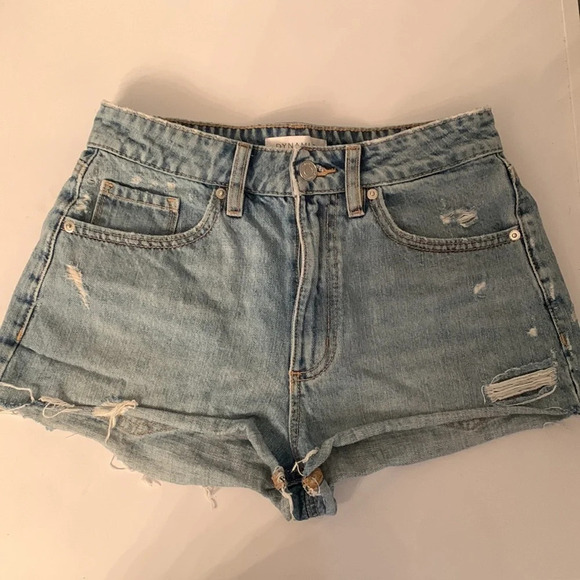 👖 Dynamite Ripped Jean Shorts  - High Waisted, Size 25 - Picture 7 of 8